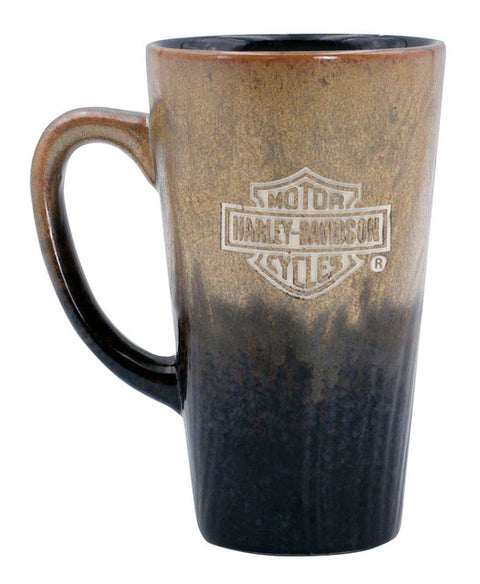 Harley-Davidson® Engraved Bar & Shield Logo Sculpted Ceramic Latte Mug HDX-98637